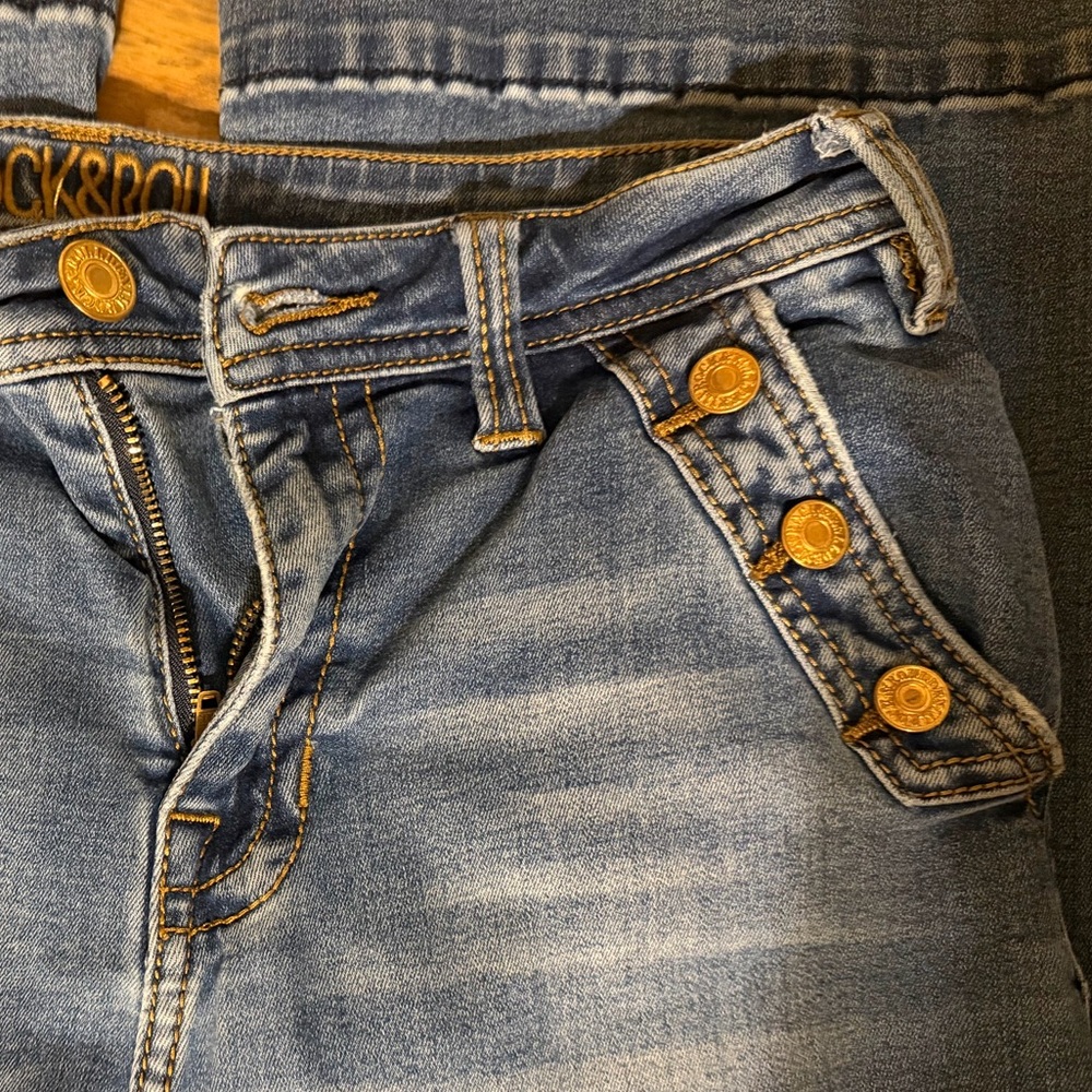 Rock & Roll Denim Flared Jeans - 28x36